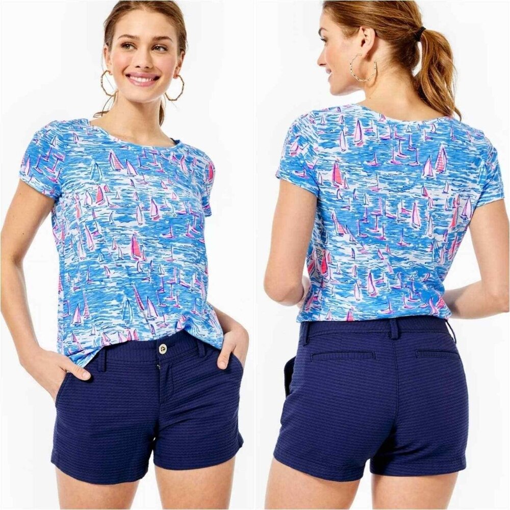Lilly Pulitzer Callahan Short in Resort Blue, Size 00